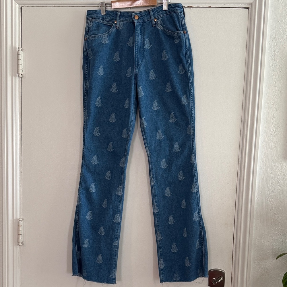Wrangler Paisley Print Westward high rise Bootcut jean 29x32 - Picture 3 of 14